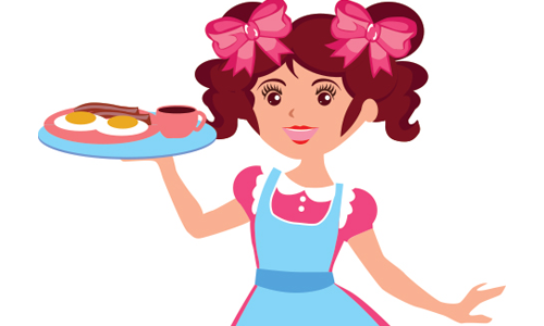 waitress illustration